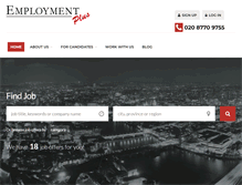 Tablet Screenshot of employmentplus.co.uk